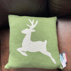 New Pad Reindeer Throw Pillow